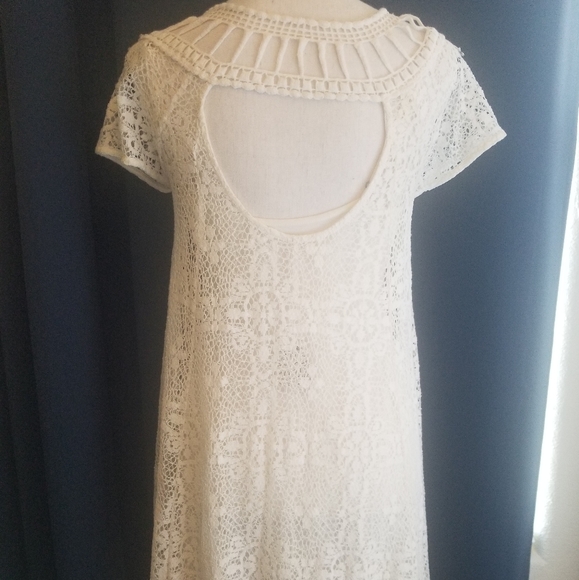 NWT Free People Ivory Mini Dress - Picture 2 of 6